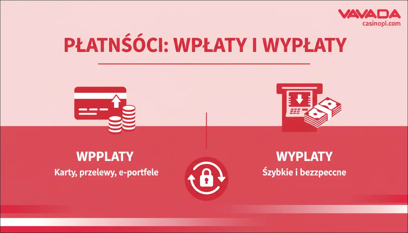 Płatności - wpłaty i wypłaty w Vavada